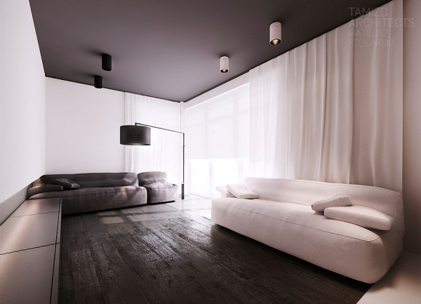 Натяжные потолки в гостиную