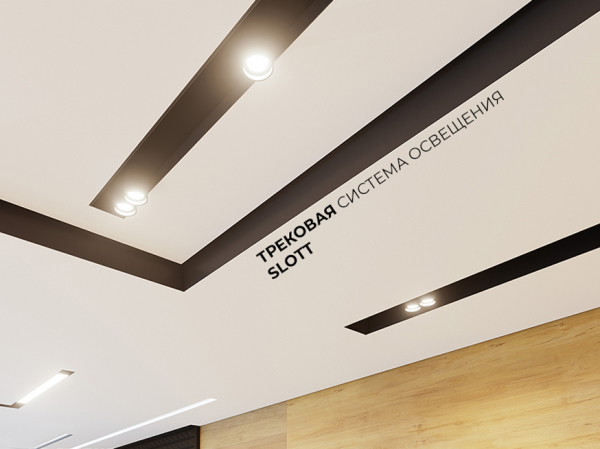 Натяжные потолки в гостиную